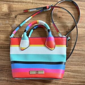 Liz Claiborne Multicolor Striped Women's small Handbag